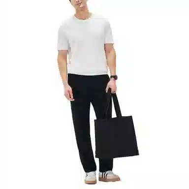 丹宁哲学 直筒纯色拉链休闲裤 男款