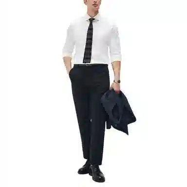 丹宁哲学 高弹无拘束抗皱无缝工艺长袖衬衫 男款