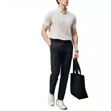 丹宁哲学 高端纯色中腰长裤休闲裤 男款