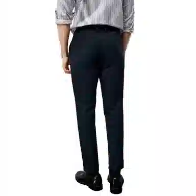 丹宁哲学 高端纯色中腰长裤休闲裤 男款