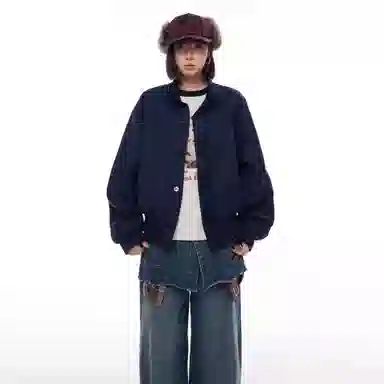 桴生 美式复古设计感百搭休闲夹克 女款