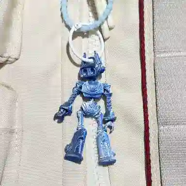 弗洛康 机器人潮流超酷关节可动钥匙扣 谷圈挂件