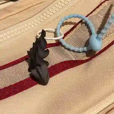 弗洛康 可爱超萌云龙 可动挂饰钥匙扣 谷圈挂件