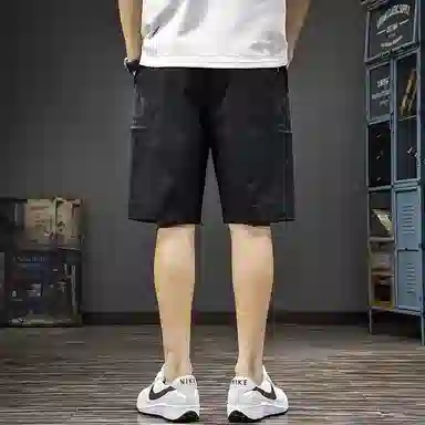 尘映 美式户外运动夏季潮流速干宽松直筒工装五分裤休闲短裤 男款
