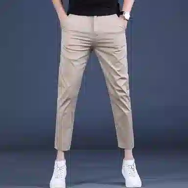 尘映 美式潮牌修身西装时尚复古百搭休闲裤 男款