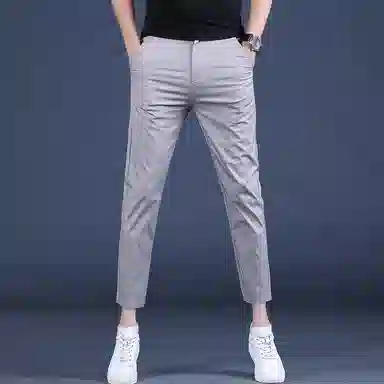 尘映 美式潮牌修身西装时尚复古百搭休闲裤 男款