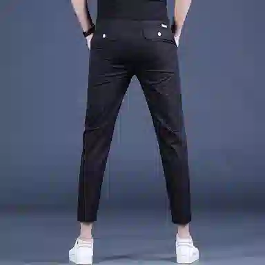 尘映 美式潮牌修身西装时尚复古百搭休闲裤 男款