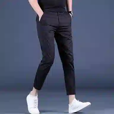 尘映 美式潮牌修身西装时尚复古百搭休闲裤 男款