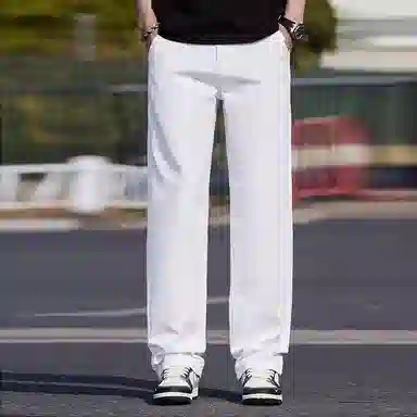 炳盛 宽松休闲舒适百搭长裤牛仔裤 男女同款