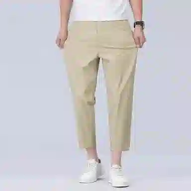炳盛 夏季薄款弹力直筒宽松凉感休闲裤 男女同款