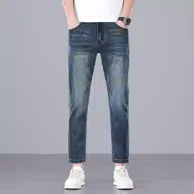 炳盛 复古潮流百搭牛仔裤 男女同款