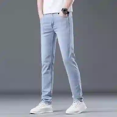 炳盛 直筒舒适简约百搭时尚牛仔裤 男女同款