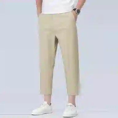 炳盛 夏季薄款弹力直筒宽松凉感休闲裤 男女同款