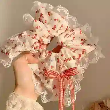 希铃 超甜美樱桃果酱 布艺 发圈 女款