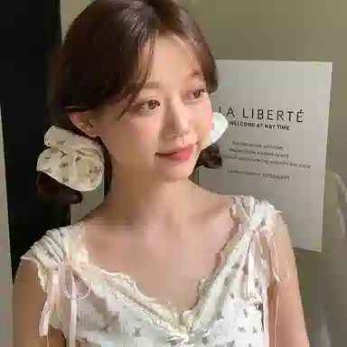 希铃 可可奶油小熊 棉麻 发圈 女款