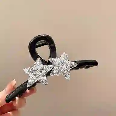 希铃 大气星星高端简约 亚克力 发夹 女款