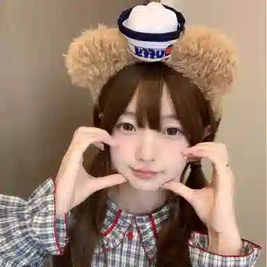 希铃 可爱毛绒水手 布艺 发箍 女款