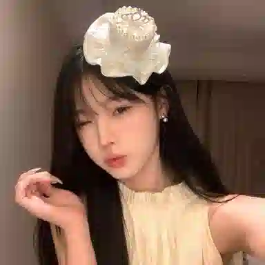 希铃 超级甜心生日蛋糕蕾丝花边侧边鸭嘴夹 棉麻 发夹 女款