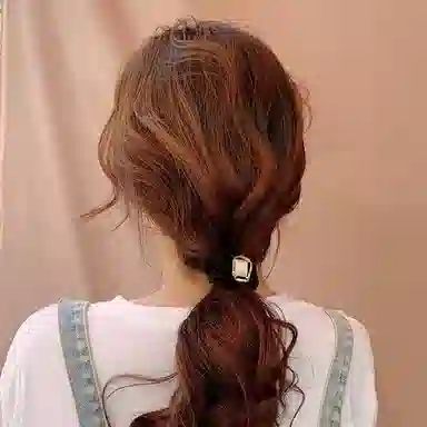 希铃 几何方糖韩系简约 网纱 发圈 女款