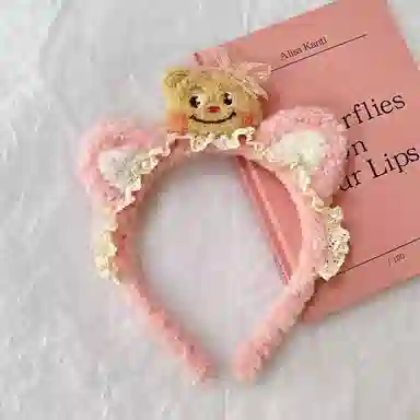 希铃 可爱小熊 涤纶 发箍 女款