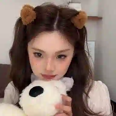 希铃 可爱毛绒猫耳朵柔软 聚酯纤维 发夹 女款