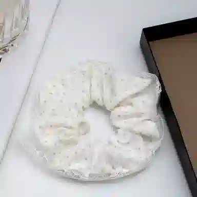 希铃 奶油风 棉麻 发圈 女款