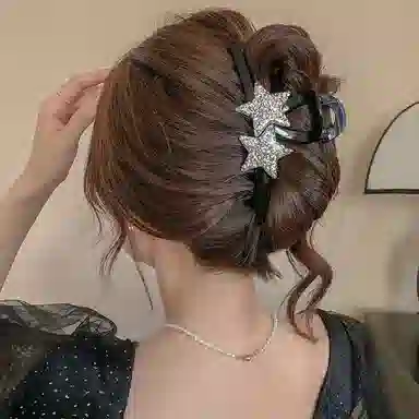 希铃 大气星星高端简约 亚克力 发夹 女款