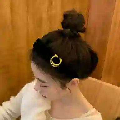 希铃 高级感黑色宽边气质 丝绒 发箍 女款