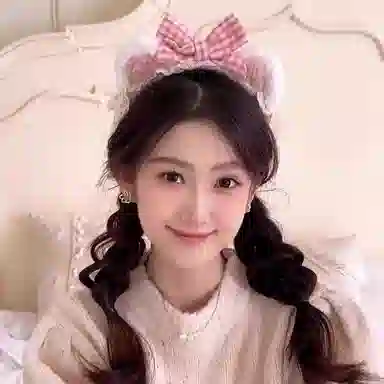 希铃 蝴蝶结猫耳朵可爱#好运 聚酯纤维 发箍 女款