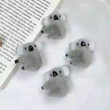 希铃 可爱树袋熊小抓夹发饰 毛绒 发夹 女款