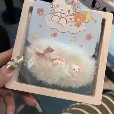 希铃 毛茸茸软软星星 聚酯纤维 发夹 女款