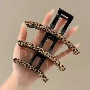 希铃 轻奢风高级感 豹纹精致 发夹 女款