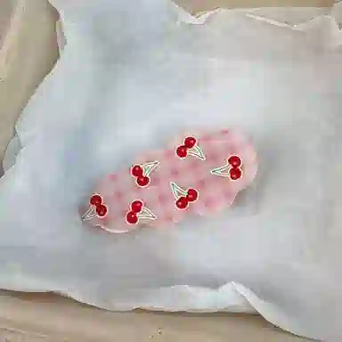 希铃 甜妹波点蝴蝶结波浪云朵#好运 亚克力 发夹 女款