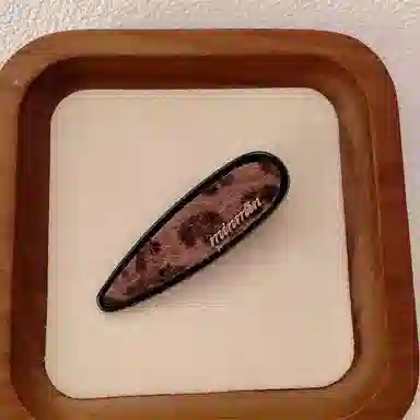 希铃 小众豹纹樱桃字母 布艺 发夹 女款