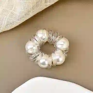 希铃 透明款高弹力电话圈 树脂 发圈/头绳 女款