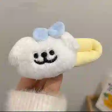 希铃 卡通甜美 金丝绒 发夹 女款