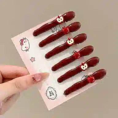 希铃 可爱小苹果 合金 发夹 女款