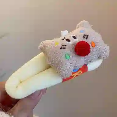 希铃 可爱曲奇饼甜美趣味 布艺 发夹 女款