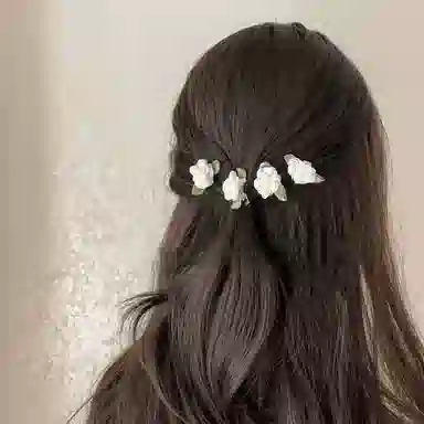 希铃 清冷感茉莉 棉麻 发夹 女款