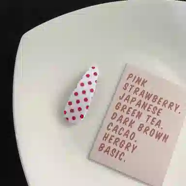 希铃 复古波点格子 亚克力 发夹 女款