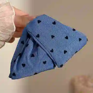 希铃 韩系牛仔风 爱心高级感三角抓夹 布艺 发夹 女款