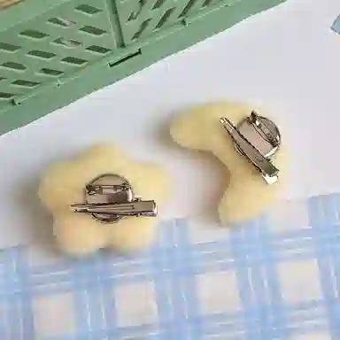 希铃 可爱星星月亮 聚酯纤维 发夹 女款