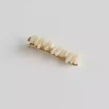 希铃 彩色不规则排列清冷感小众 树脂 发夹 女款