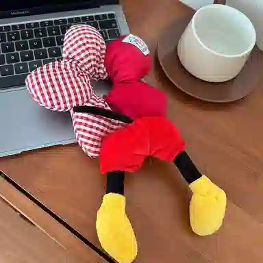 希铃 屁屁可爱格子款丸子头大肠 棉麻 发圈 女款