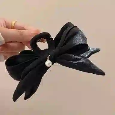 希铃 气质优雅法式蝴蝶结大号#好运 网纱 发夹 女款