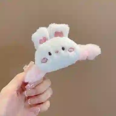 希铃 可爱毛绒 小动物卡通少女感抓夹 聚酯纤维 发夹 女款