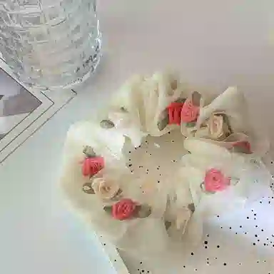 希铃 森系仙美高级感 网纱 发圈 女款