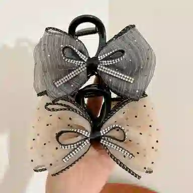 希铃 精致优雅蝴蝶结 气质 网纱 发夹 女款