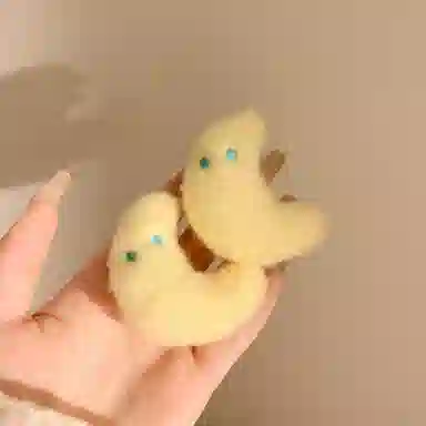 希铃 可爱星星月亮 聚酯纤维 发夹 女款