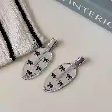 希铃 镜面蝴蝶结 亚克力 发夹 女款